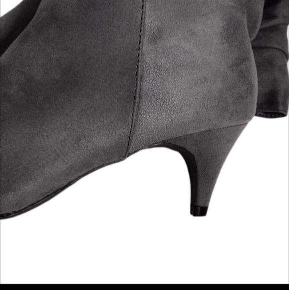 Qupid Faux Suede Slouch Boots NWOT - Picture 5 of 8